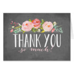 Chalkboard Rose Garden | Thank You Card