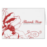 Chic Floral Thank You Card