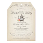 Classy Vintage Bridal Tea Party | Bridal Shower Card
