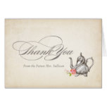 Classy Vintage Tea Party Thank You Card