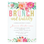 Colorful Brunch & Bubbly bridal shower invitation