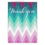 Colorful thank you card