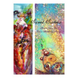 COLUMBINE Sweet Sixteen Masquerade Party,blue gold Card