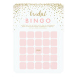 Confetti Shower | Bridal Bingo Cards