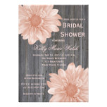 Country Rustic Daisy Bridal Shower Invitation