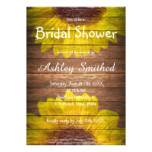 Country sunflowers rustic wood bridal shower card