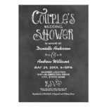 Couple's Wedding Shower | Black Chalkboard Card
