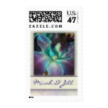 Create your own blue orchid design postage