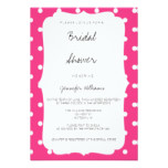 Cute polka dot bridal shower invitations