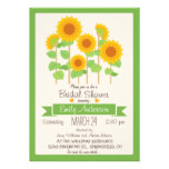 Cute Sunflowers; Floral Bridal Shower Invitation