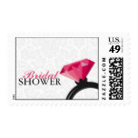 Damask Bridal Shower Postage
