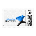 Damask Bridal Shower Postage Stamp