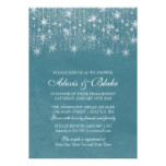 Dangling Lights  | Snowflakes Winter Bridal Shower Card