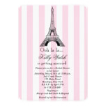 Eiffel Tower Pink Paris Bridal Shower Invitation