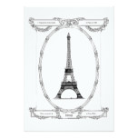 Elegant Bridal Shower Vintage Paris Postcard