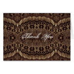 elegant brown lace country wedding card