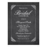 Elegant Chalkboard 5.5x7.5 Bridal Shower Card