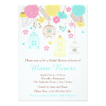 Elegant Floral Yellow and Pink Bridal Shower Card