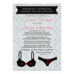 Elegant Lingerie Shower Invitations