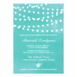 Fairy Lights Teal Bridal Shower Invitation