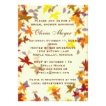 Fall Autumn Leaves Bridal Shower Invitation