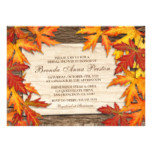 Fall Bridal Shower Invitation With Leaves