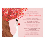 Falling Hearts Oak Tree Fall Bridal Shower Card