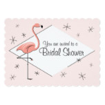 Flamingo Pink Diamond Bridal Shower bracket Card