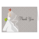 Flirty Mist Bridal Shower Thank You Card