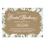 Floral Elegance | Bridal Shower Luncheon Card
