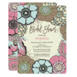 Floral Frame Bridal Shower Card