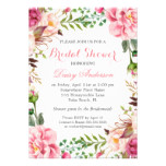 Girly Romantic Floral Wrap Wedding Bridal Shower Card