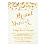 Gold Glittering Confetti Bridal Shower Invite