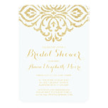 Gold Vintage Glam Elegant Bridal Shower Invitation