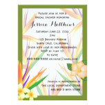 Green Bird of Paradise Bridal Shower Wedding Card