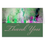Green Mist Champagne Thank You Card