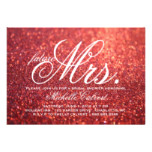 Invite - Red Glit Bridal Shower future Mrs.