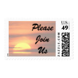 Key West Ocean Sunset Please Join Us Postage