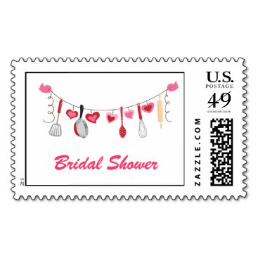 Kitchen Utensils and Hearts Stamps