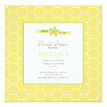 Lemon Yellow and Lime Spring Bridal Shower Flat Card