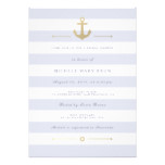 Light Striped Nautical Bridal Shower Invite