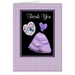 LILAC PURPLE Thank You - Bridal Shower Card