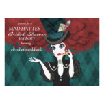 Mad Hatter Bridal Shower Tea Party Invitation