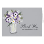 Mason Jar filled with Wilflowers Card