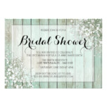 MINT GREEN BABY'S BREATH BRIDAL SHOWER CARD