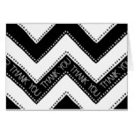 Modern Bliss Chevron print Thank You card