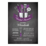 Modern Chalkboard Stock The Kitchen Bridal Shower Card