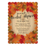 Modern Fall Autumn Leaf Bridal Shower Invitation
