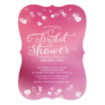 Modern Fun Love Hearts Bridal Shower Invite