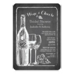 Modern Wine & Cheese Bridal Shower Invitation